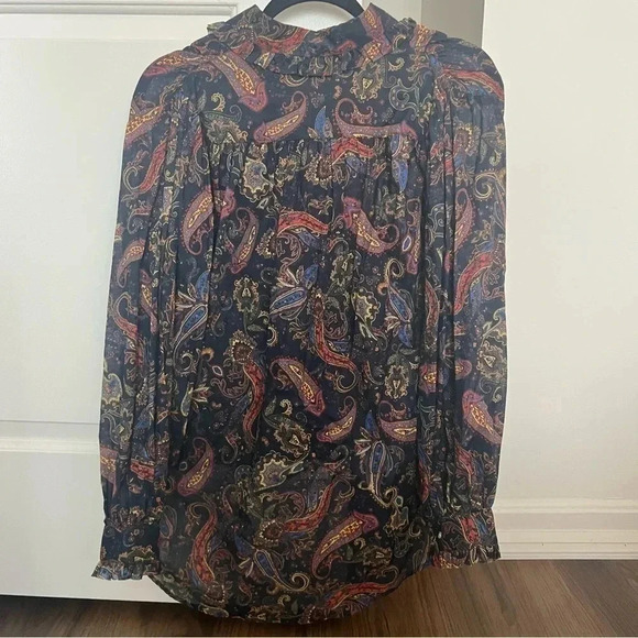 Maje Calista Button Down Paisley Top- Size 0; Like New Condition ( Never Worn) - Picture 2 of 13